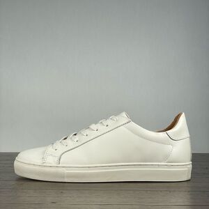 Quince Everyday Sneaker Womens 10.5 White Leather Lace Up Casual Minimal Shoes